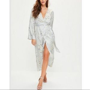 Missguided Silky Kimono Dress